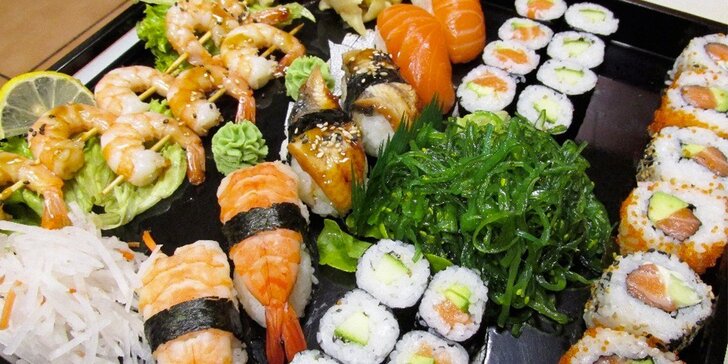 Velké sushi menu v Sushi Miomi