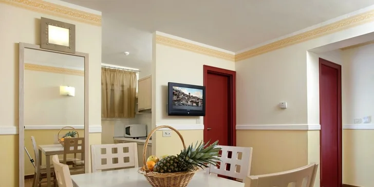 Apartmán o rozloze 30 m² vám nabídne vše pro parádní odpočinek.