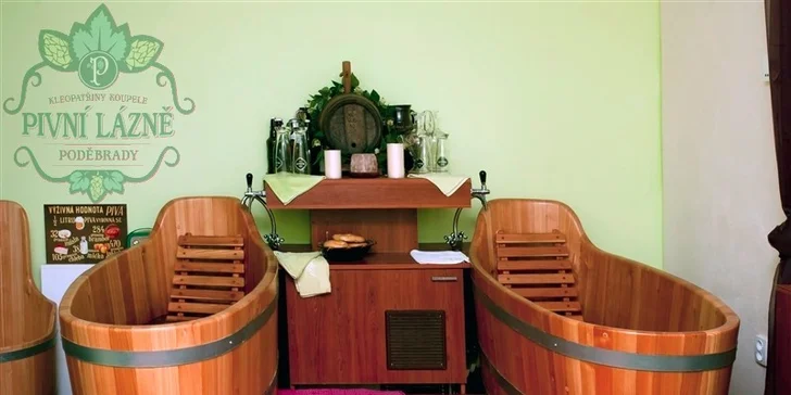 Pivní wellness hýčkání pro dva v Poděbradech
