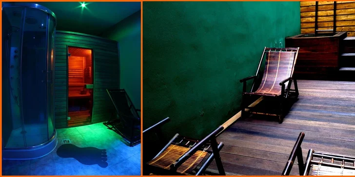 Privátní sauna na 90 minut až pro 8 osob