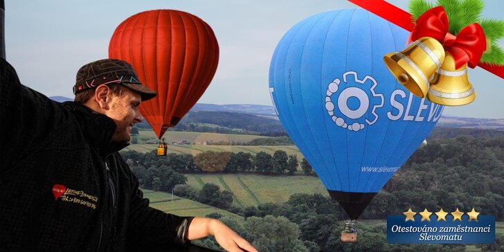 Neopakovatelný let balónem pro jednoho či pro dva - úžasný dárek!