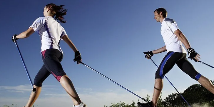 Kurz Nordic walking v Krčském lese v Praze