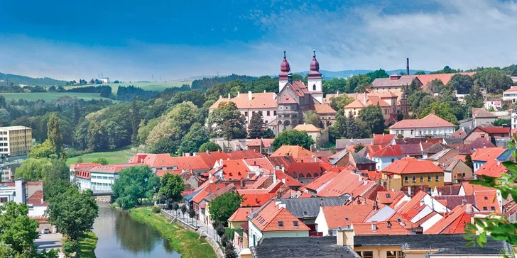 Romantický třídenní pobyt v Třebíči s polopenzí + wellness