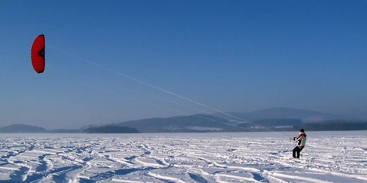 Kurz snowkitingu, landkitingu nebo kiteboardingu pro jednoho