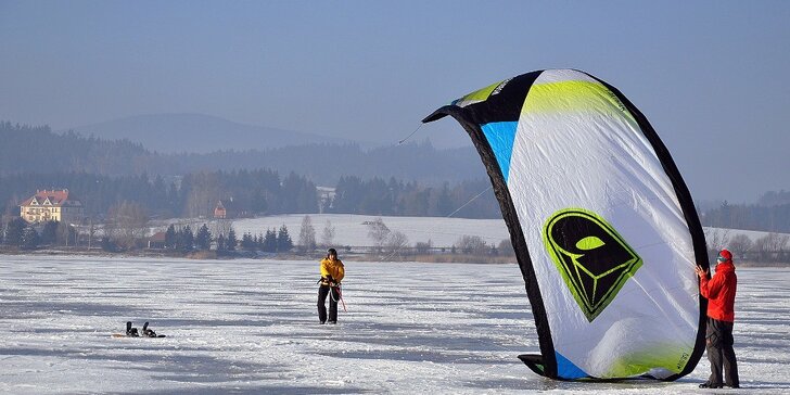 Kurz snowkitingu, landkitingu nebo kiteboardingu pro jednoho