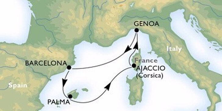 Luxusní plavba západním Středomořím pro 1 osobu