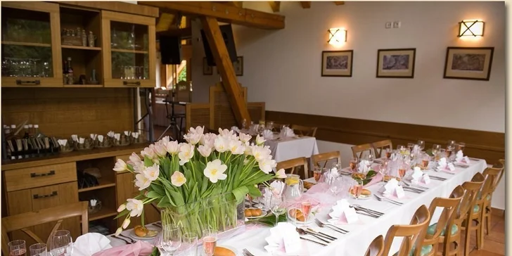 Degustační zvěřinové menu o 5 chodech pro dva v Lovecké chatě