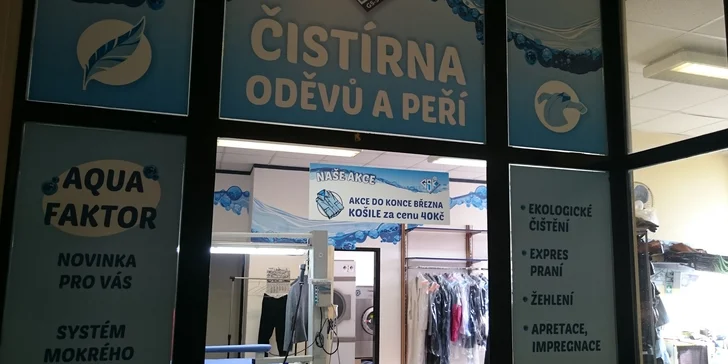 Nechte si vyčistit oděvy nebo textílie