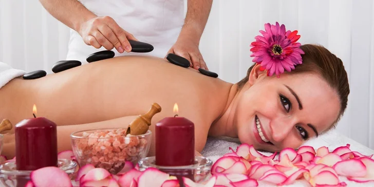 60minutová relaxační masáž lávovými kameny