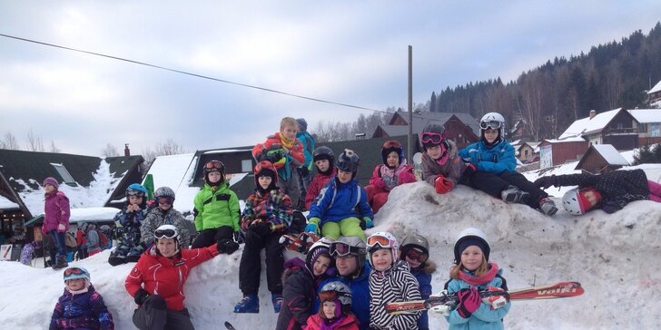 Celodenní lyžařský výcvik pro děti včetně dopravy