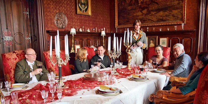 Romantické balíčky na zámku Loučeň s večeří při svíčkách