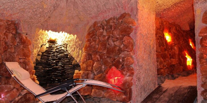 50minutový pobyt v solné jeskyni z himálajské soli pro dva
