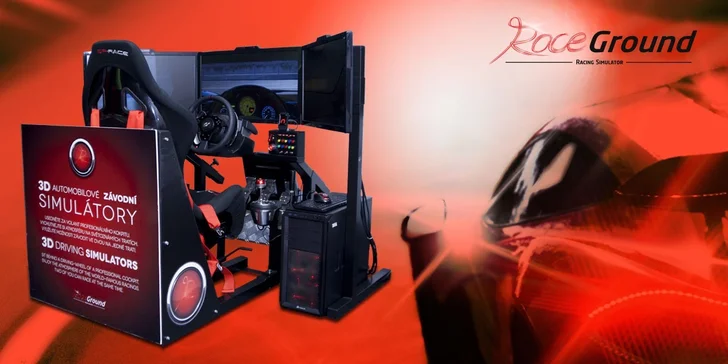 Závodní automobilový trenažér – adrenalin pro chlapy