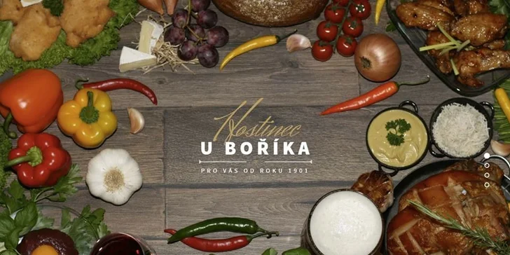 Otevřený voucher v hodnotě 500 Kč do Hostince U Boříka