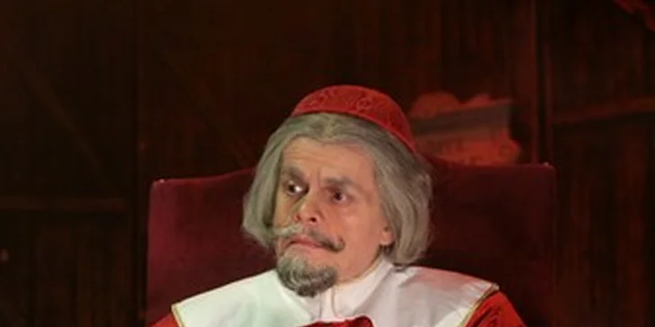 Vstupenky na muzikál Tři mušketýři v Divadle Broadway. Josef Vojtek, Petr Kolář a další hvězdy v romantickém představení Michala Davida!