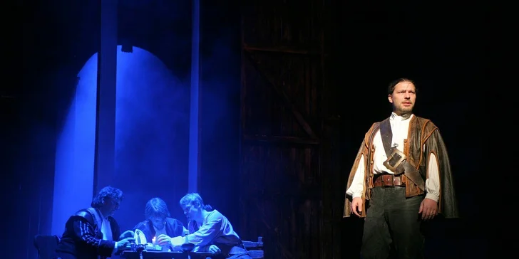 Vstupenky na muzikál Tři mušketýři v Divadle Broadway. Josef Vojtek, Petr Kolář a další hvězdy v romantickém představení Michala Davida!