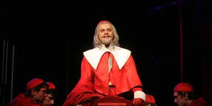 Vstupenky na muzikál Tři mušketýři v Divadle Broadway. Josef Vojtek, Petr Kolář a další hvězdy v romantickém představení Michala Davida!