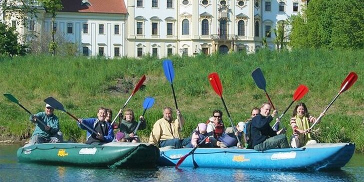 Vyhlídková plavba na raftech skrz CHKO i historickou Olomouc