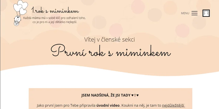 Konkrétní online kurz, který vás provede vším, co vás v prvním roce života vašeho miminka může potrápit.
