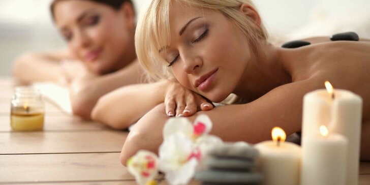60minutová relaxace při masáži - pro páry i kamarádky