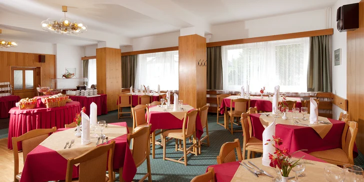 V rámci pobytu je zahrnuta snídaně formou bufetu podávaná v místní restauraci.