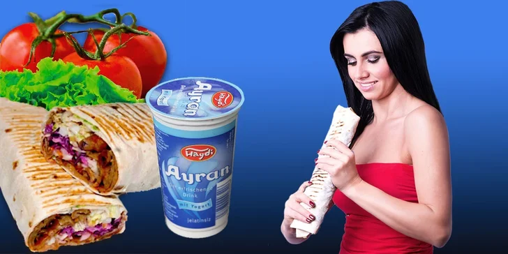 2 x Twister s grilovaným masem+ 2 nápoje v Alanya kebabu