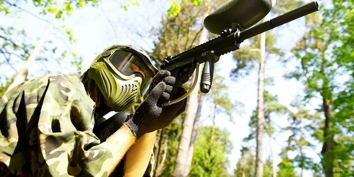 Adrenalinový paintball a 100 kuliček v Aiglově lomu v Poličce