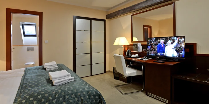 Hotel nabízí celkem 14 pokojů. 