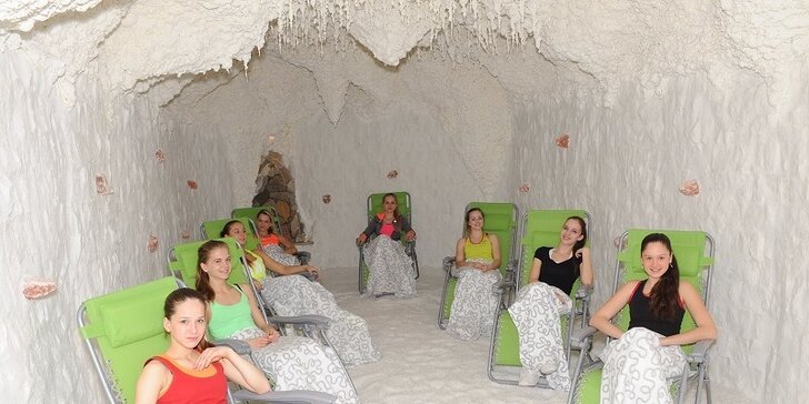Sauna, vířivka a solná jeskyně ve Fitstudiu Kotva