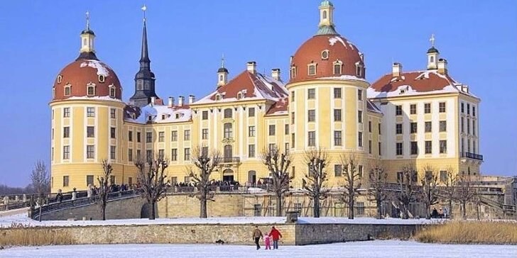 Advent na zámku Moritzburg a odpolední Dráždany