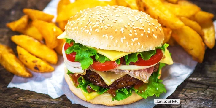 2× Royal Burger nebo 2× steak z tuňáka v restauraci Jiná Krajina