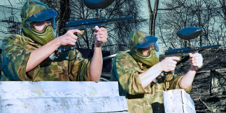 Paintballová bitva až pro 20 hráčů – akce i strategie