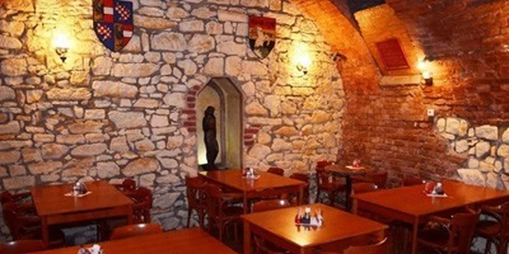 50% sleva na jakékoli pokrmy v restauraci U Českých pánů
