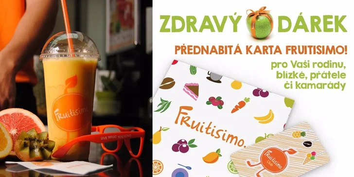 Dárková karta Fruitisimo – větší než malé množství vitamínů