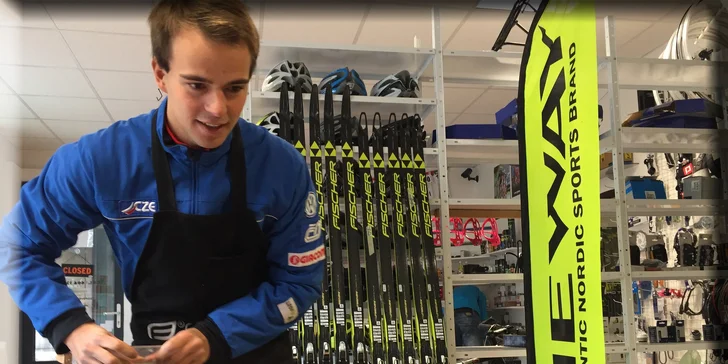 Voskování lyží a snowboardů v Liberci