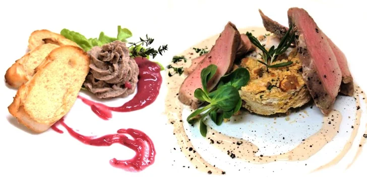 Zvěřinové degustační menu o 5 chodech v restauraci Na farmě