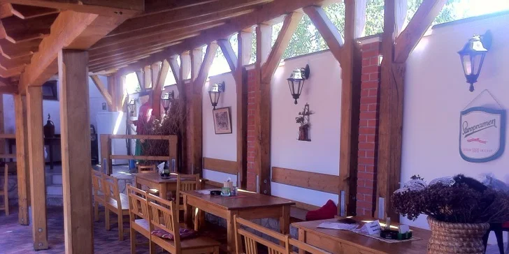 Jeden nebo dva lahodné chody pro dva v restauraci Dašický Dvůr