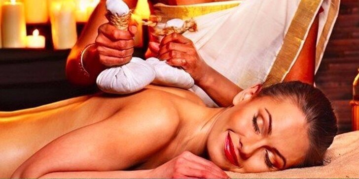 Terapeutická masáž s prvky akupresury s prohřívacím zábalem