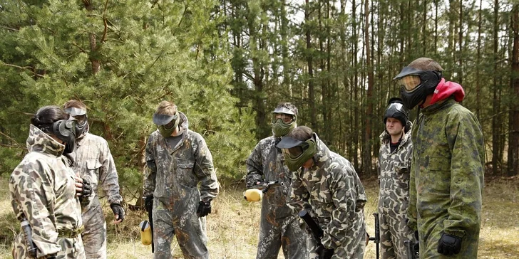 Časově neomezená paintballová přestřelka s veškerou výbavou