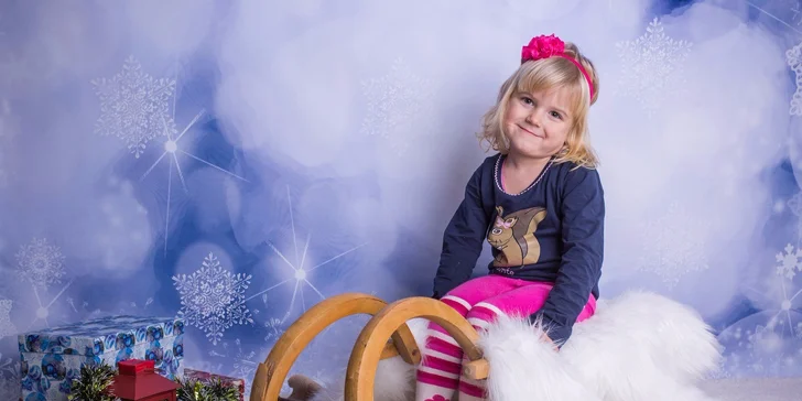 Vánoční fotografie vás a vaší rodiny v novém profi ateliéru