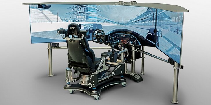 30, 60 nebo 120 minut závodění na automobilovém simulátoru VRX Imotion