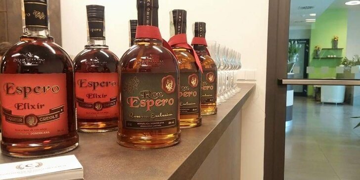 Řízená degustace prémiových rumů v Hotelu Voroněž