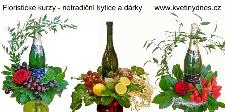 Floristické kurzy – netradiční dárky a kytice