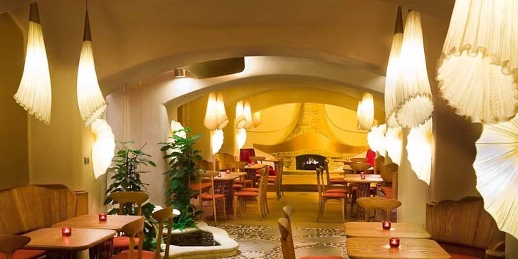 Vegetariánské menu o 3 chodech v restauraci Maitrea pro 2 osoby