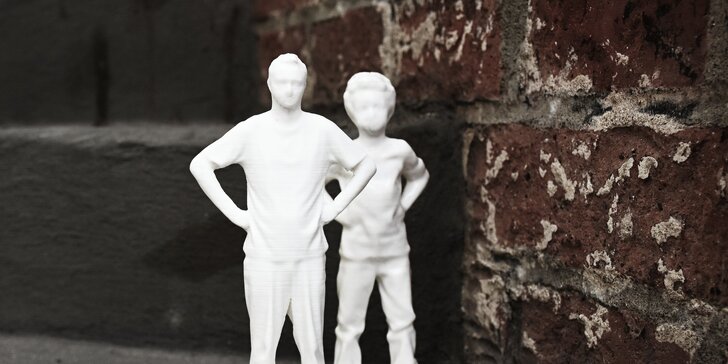 3D plastová postavička z HI-Tech tiskárny: vaše vlastní, dětí či přátel