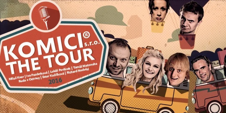 KOMICI s.r.o. The Tour 2016 - Největší v historii Stand-up comedy v ČR.