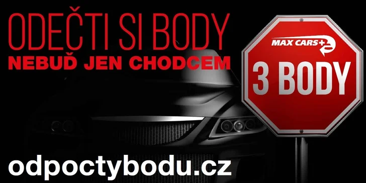 Školení bezpečné jízdy s odpočty trestných bodů