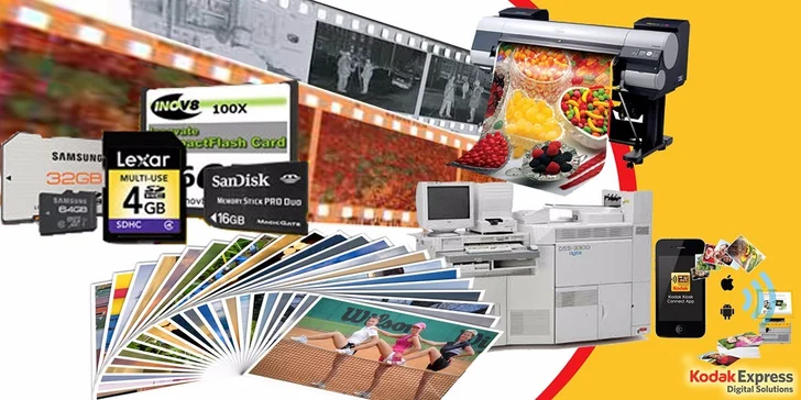 Kodak express – tisk 30 fotografií na počkání nebo dárkový poukaz na služby