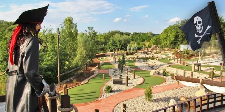 Permanentky na 5 či 10 vstupů na pirátský minigolf