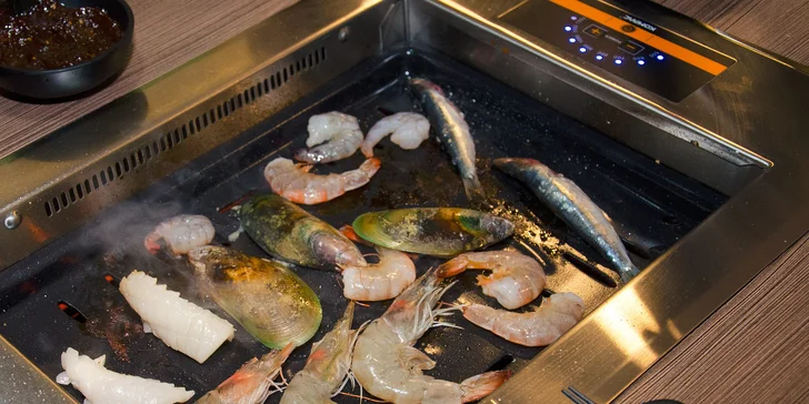 All you can eat grill nebo sushi set v restauraci Guo